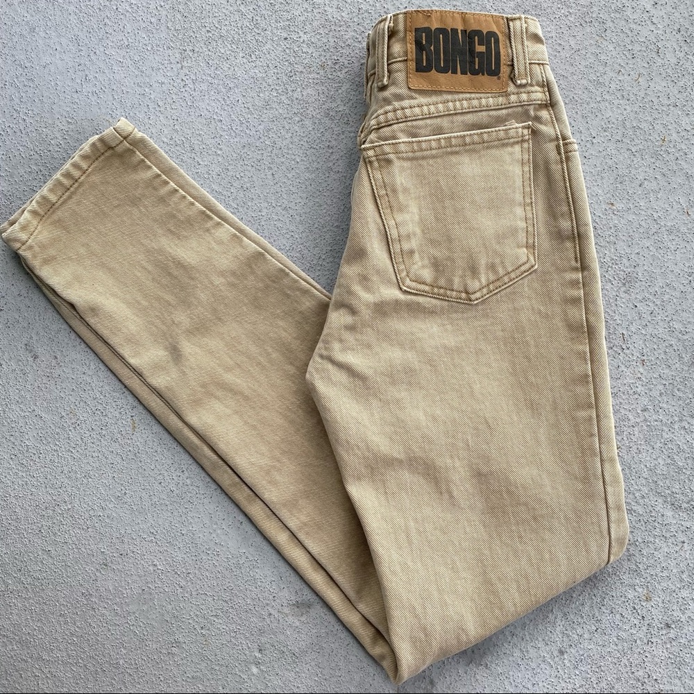 90s Bongo Tan Brown Skinny Jeans